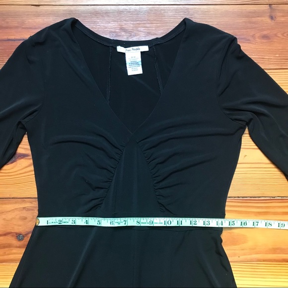 Free People Midi Black Dress, EUC, M - Picture 6 of 13